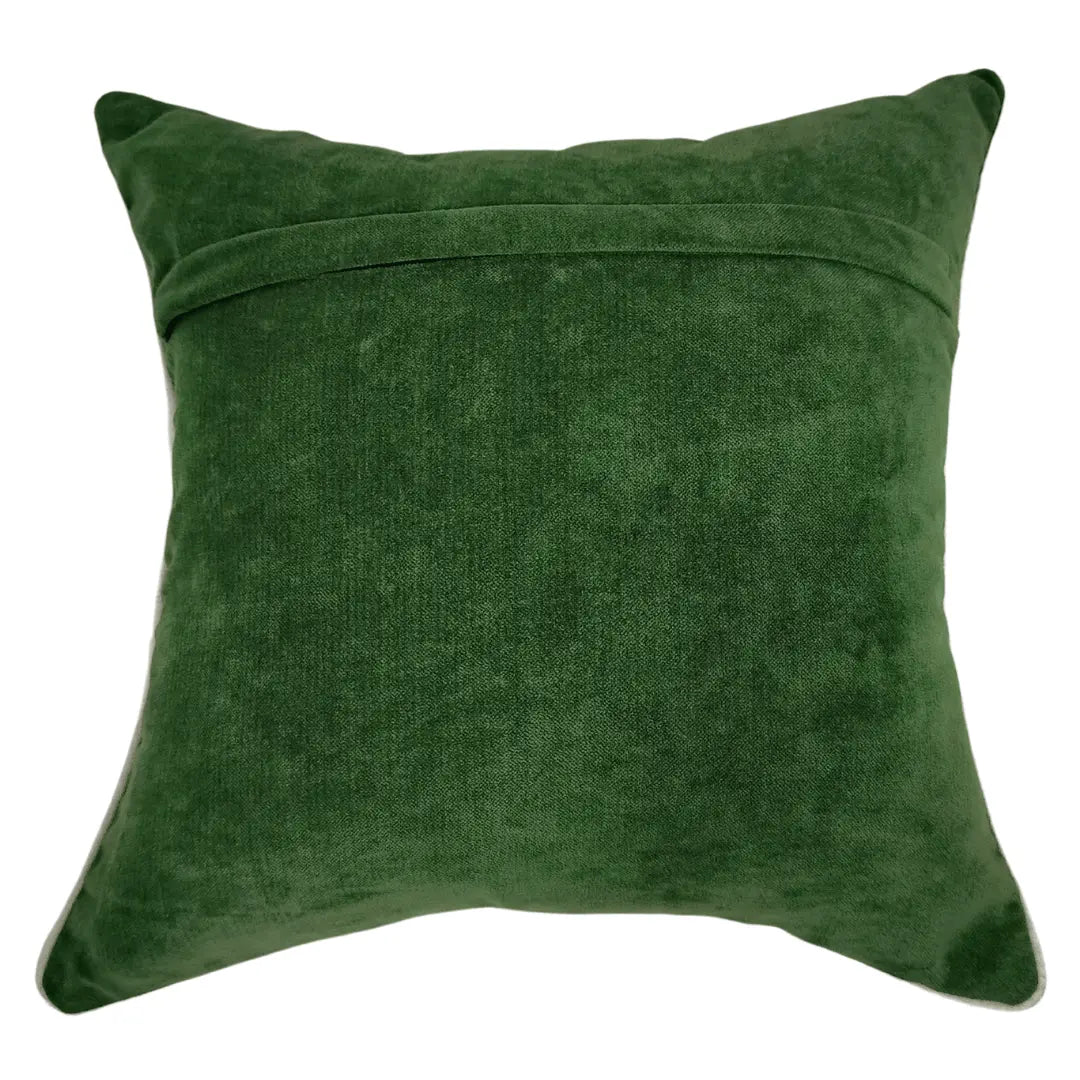 Green Harmony Patchwork Pillow Covers (Set of 2, 16×16) |  ZIPCushions