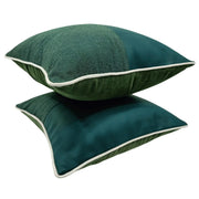 Green Harmony Patchwork Pillow Covers (Set of 2, 16×16) | ZIPCushions