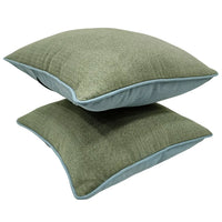 Sage & Sky Blue Pillow Covers (Set of 2, 16×16) |  ZIPCushions