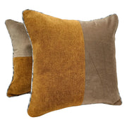 Earthy Tones Patchwork Pillow Covers (Set of 2, 16×16) | ZIPCushions