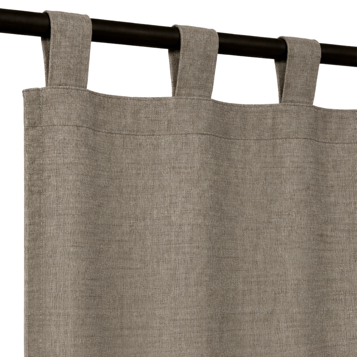 Sunbrella Natte Heather Grey Curtain - Image 7 | ZIPCushions - view 7
