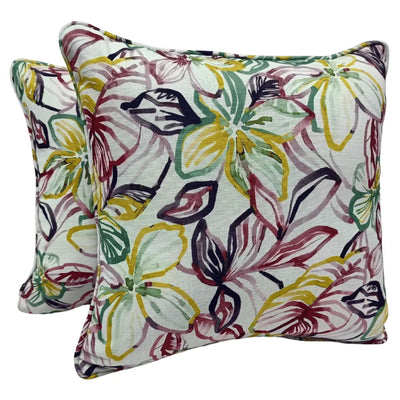 Floral Paradise Pillow Covers (Set of 2, 16×16)