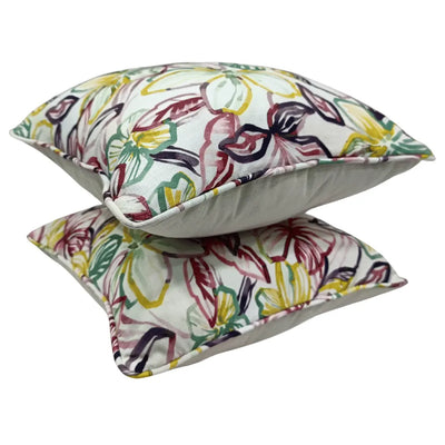 Floral Paradise Pillow Covers (Set of 2, 16×16) - Alternate image