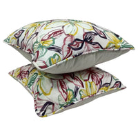 Floral Paradise Pillow Covers (Set of 2, 16×16)