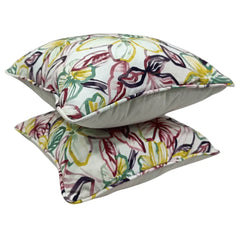 Floral Paradise Pillow Covers (Set of 2, 16×16) - Hover Image