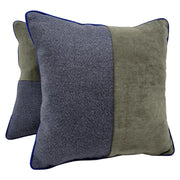 Blue and Green Pillow Covers (Set of 2, 16×16) | ZIPCushions