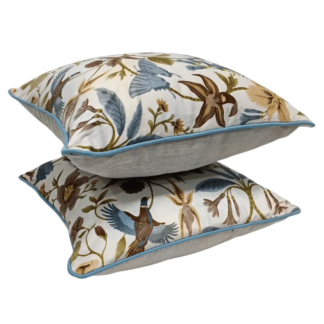 Floral Print Pillow Covers (Set of 2, 16×16) |  ZIPCushions