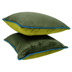 Deep Green Pillow Covers (16×16, Set of 2) - Hover Image