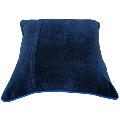Blue Patchwork Pillow Covers (16×16, Set of 2) - Alternate image