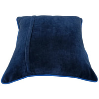 Blue Patchwork Pillow Covers (16×16, Set of 2)