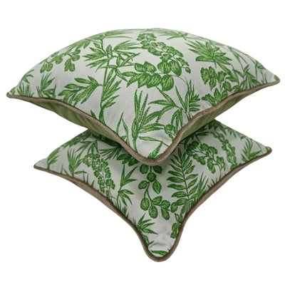Green Outdoor Pillow Covers (16×16, Set of 2) - Alternate image