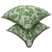 Green Outdoor Pillow Covers (16×16, Set of 2)