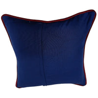 Deep Blue Mixed-Texture Pillow Covers (16×16, Set of 2) |  ZIPCushions