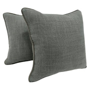 Textured Grey Weave Pillow Covers (16x16, Set of 2) | ZIPCushions