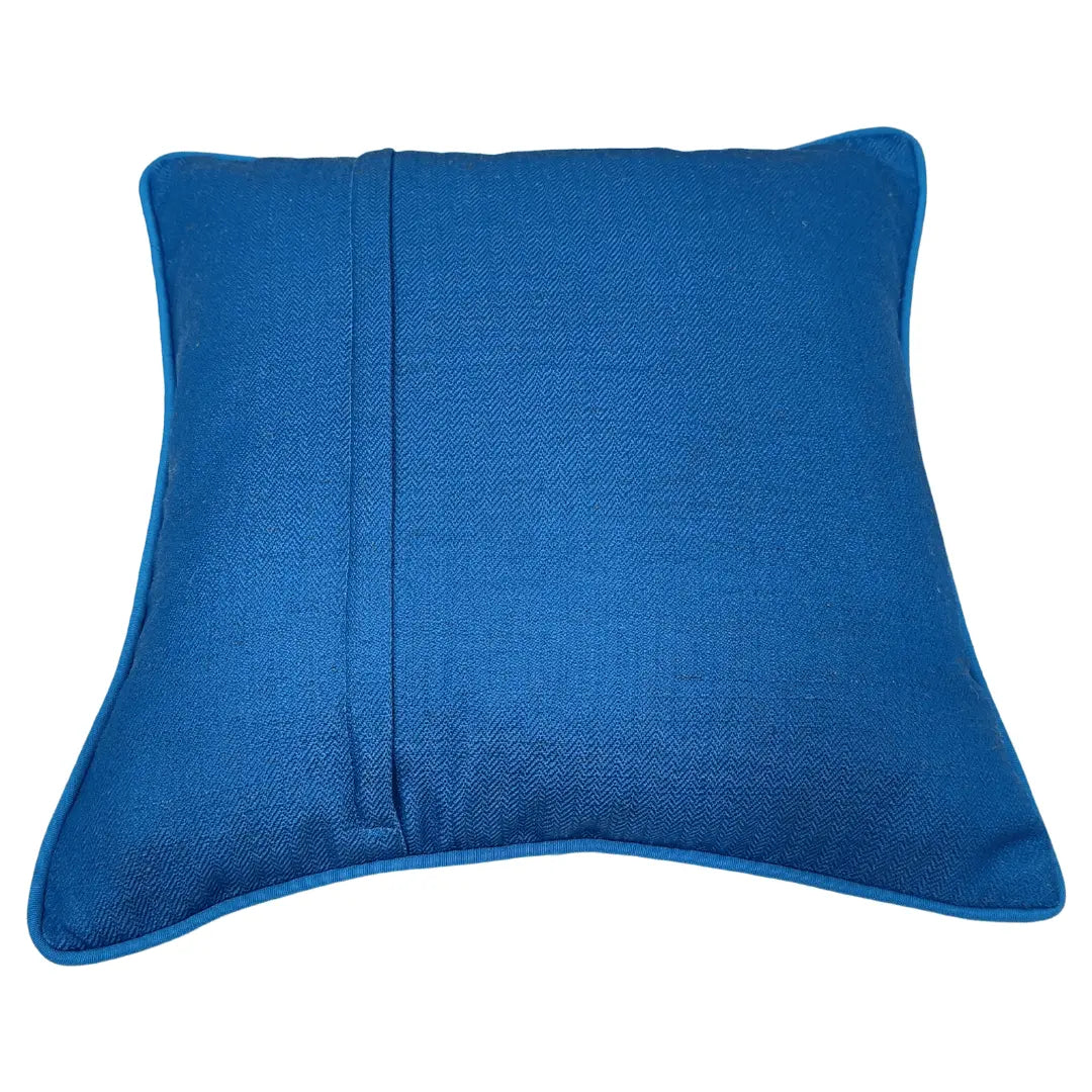 Teal and cobalt blue mix pillow covers (16×16, Set of 2) |  ZIPCushions