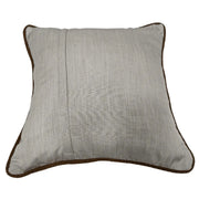 Brown and ivory patchwork pillow covers (16×16, Set of 2) | ZIPCushions