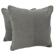 Textured gray pillow covers (16×16, Set of 2) | ZIPCushions