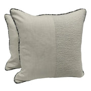Ivory textured pillow covers (16×16, Set of 2) | ZIPCushions