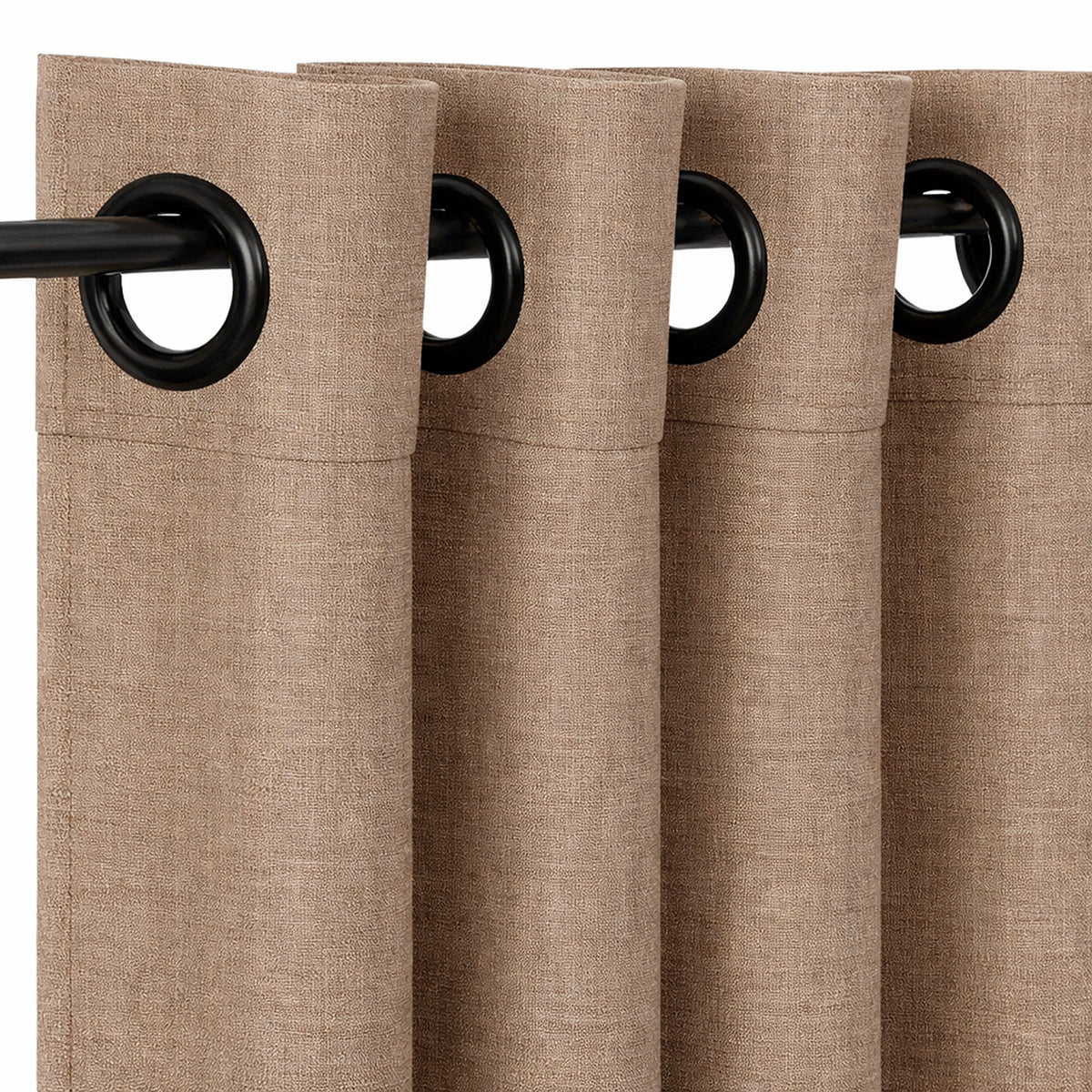Sunbrella Canvas Taupe 5461 Curtain - Image 2 | ZIPCushions - view 4