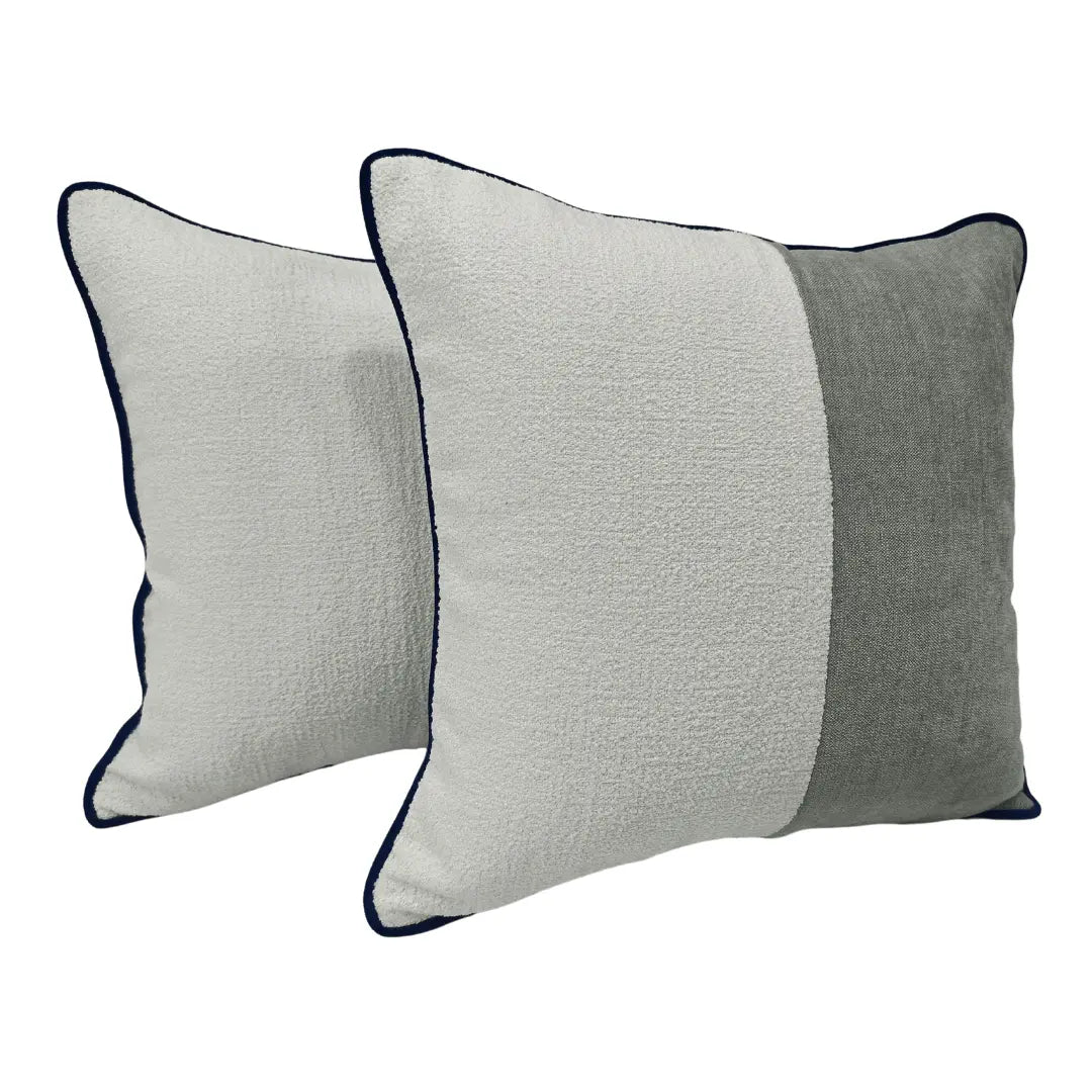 Dual Tone Bouclé & Textured Pillow Covers (18x18, Set of 2) | ZIPCushions