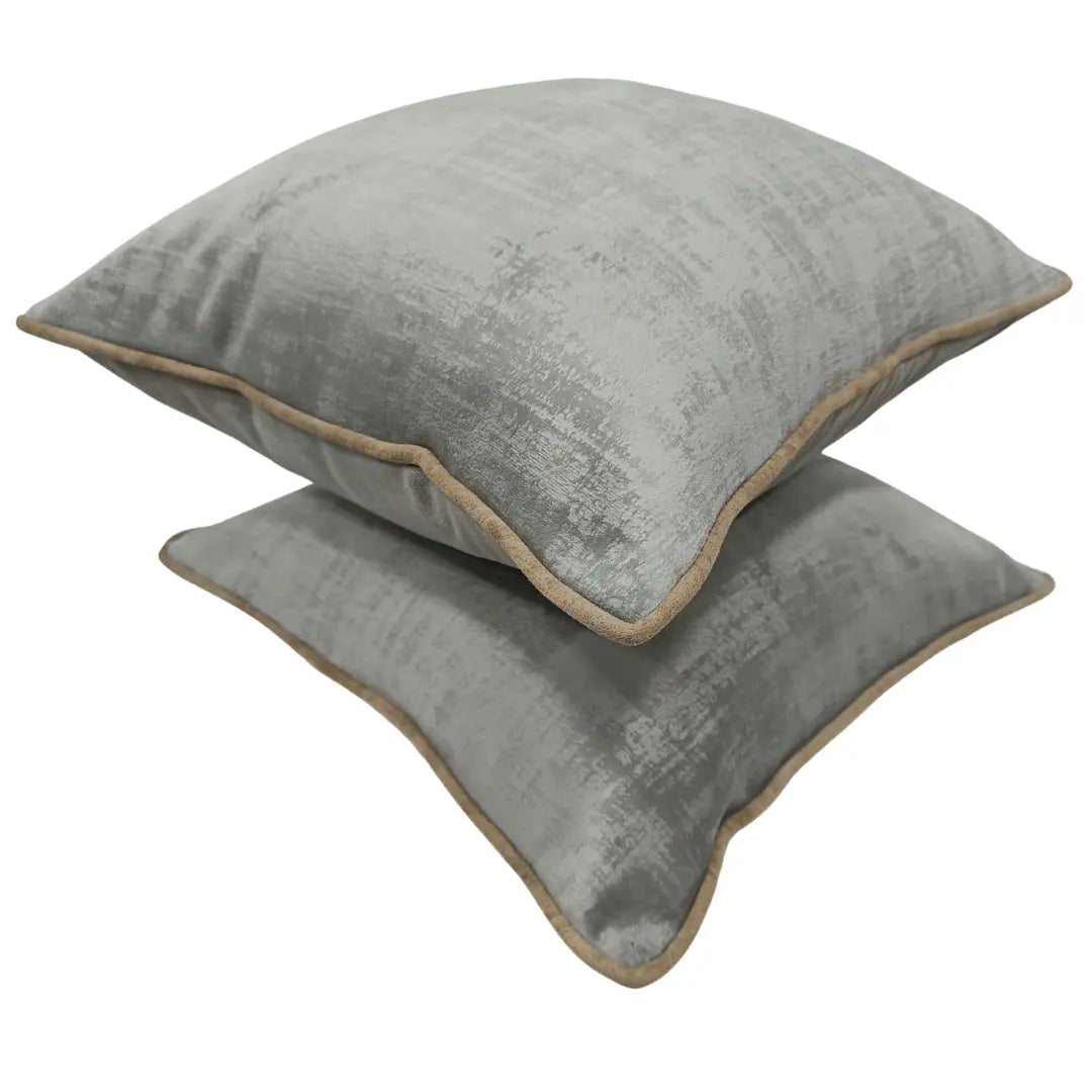 Gray textured pillow covers (16×16, Set of 2) |  ZIPCushions