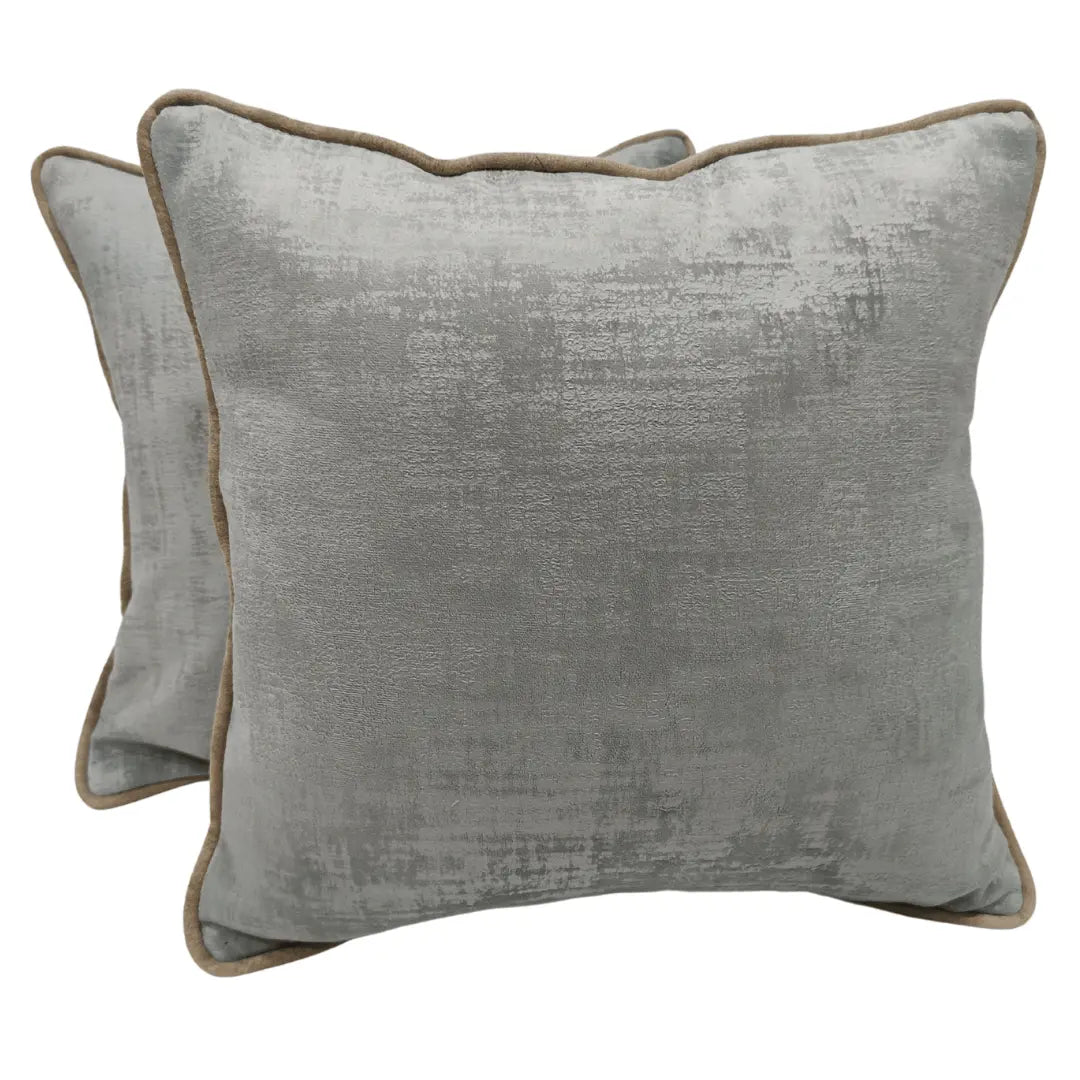 Gray textured pillow covers (16×16, Set of 2) | ZIPCushions