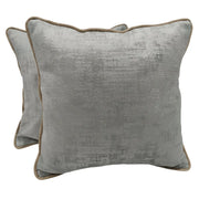 Gray textured pillow covers (16×16, Set of 2) | ZIPCushions