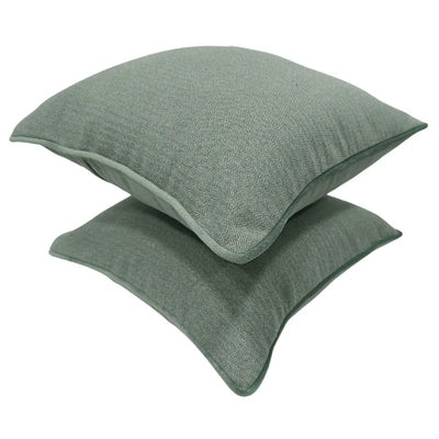 Sage green herringbone pillow covers (16×16, Set of 2) - Alternate image