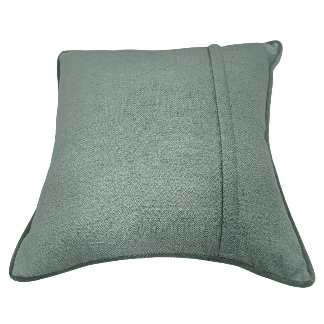 Sage green herringbone pillow covers (16×16, Set of 2) |  ZIPCushions