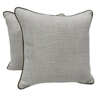 Light gray textured pillow covers (16×16, Set of 2) |  ZIPCushions