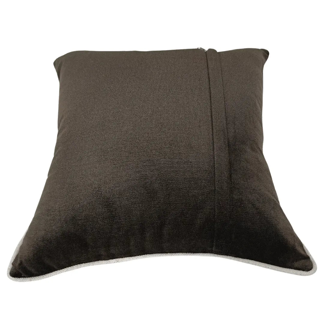 Charcoal and gray geometric pillow covers (16×16, Set of 2) |  ZIPCushions