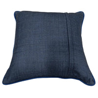 Dark Blue Herringbone Pillow Covers  (Set of 2, 16×16) |  ZIPCushions