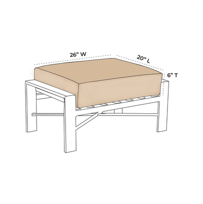 OW Lee Gios Replacement Cushion For Ottoman