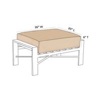 OW Lee Gios Replacement Cushion For Ottoman