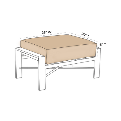OW Lee Gios Replacement Cushion For Ottoman