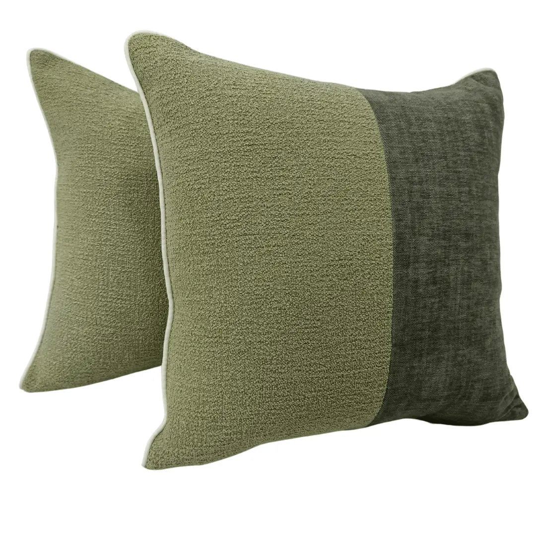 Green Harmony Pillow Covers (18x18, Set of 2) | ZIPCushions