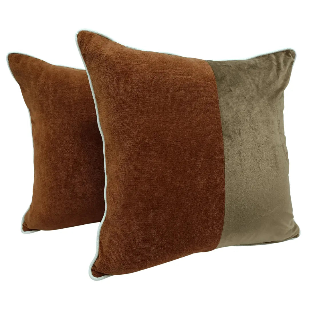 Luxurious Chenille Indoor Pillow Covers (16x16, Set of 2) | ZIPCushions