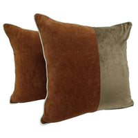 Luxurious Chenille Indoor Pillow Covers (16x16, Set of 2)