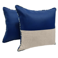 Elegant Two Tone Indoor Pillow Covers (16x16, Set of 2)