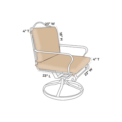 OW Lee Heartland Swivel Rocker Lounge Chair Replacement Cushions
