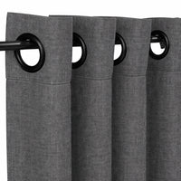Sunbrella Cast Charcoal Curtain