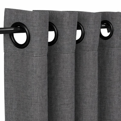Sunbrella Cast Charcoal Curtain