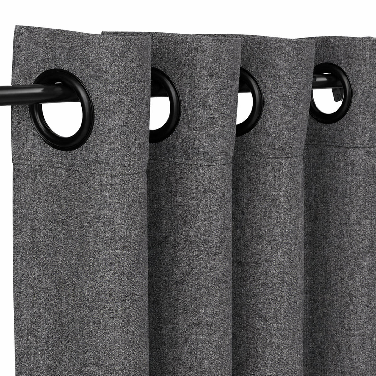 Sunbrella® Cast Charcoal Curtain