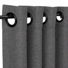 Sunbrella® Cast Charcoal Curtain