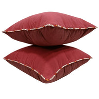 Classic Red Pillow Covers (22x22, Set of 2)