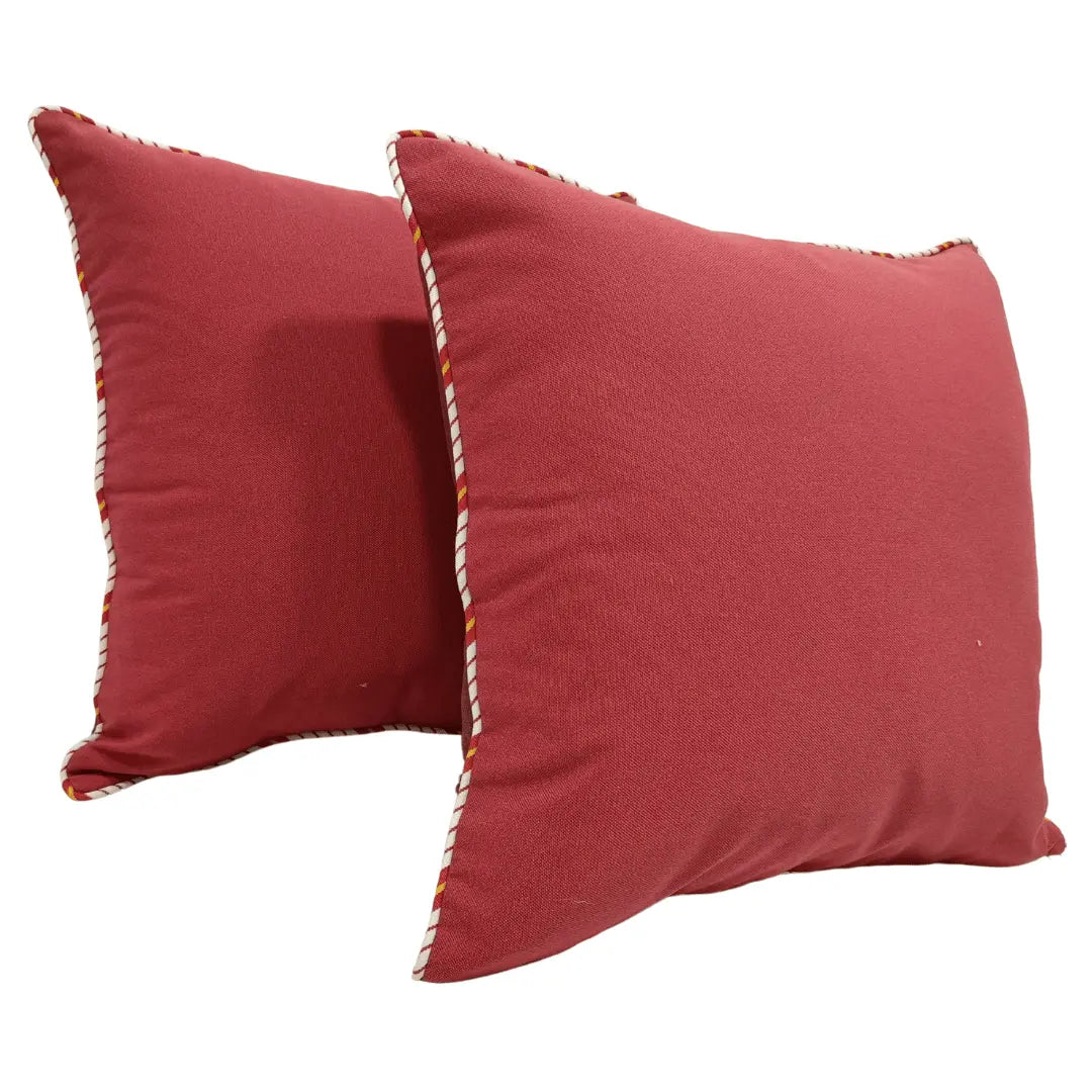 Classic Red Pillow Covers (22x22, Set of 2) | ZIPCushions
