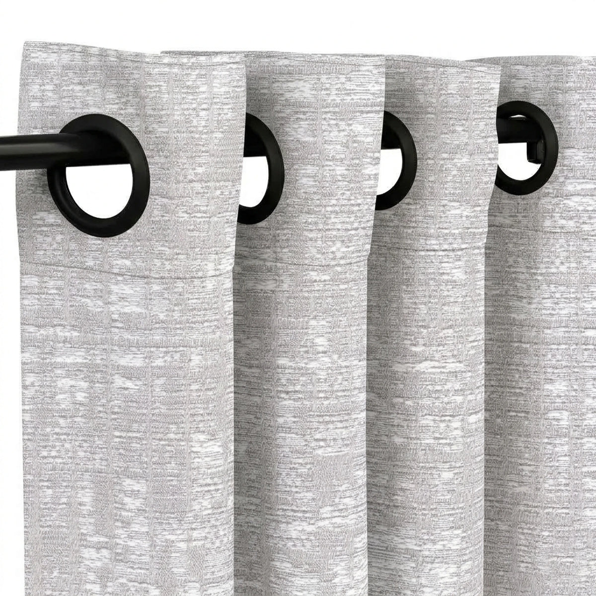Custom Ash Graphic Weave Curtain - view 4
