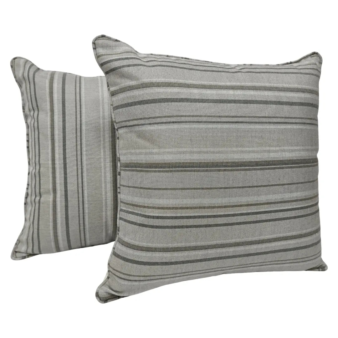 Striped Linen Blend Pillow Covers (20x20, Set of 2) | ZIPCushions