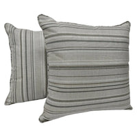 Striped Linen Blend Pillow Covers (20x20, Set of 2)