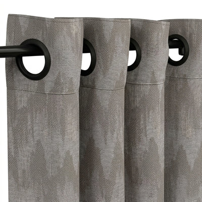 Custom Ash Icicles Jacquard Curtain - alternate view